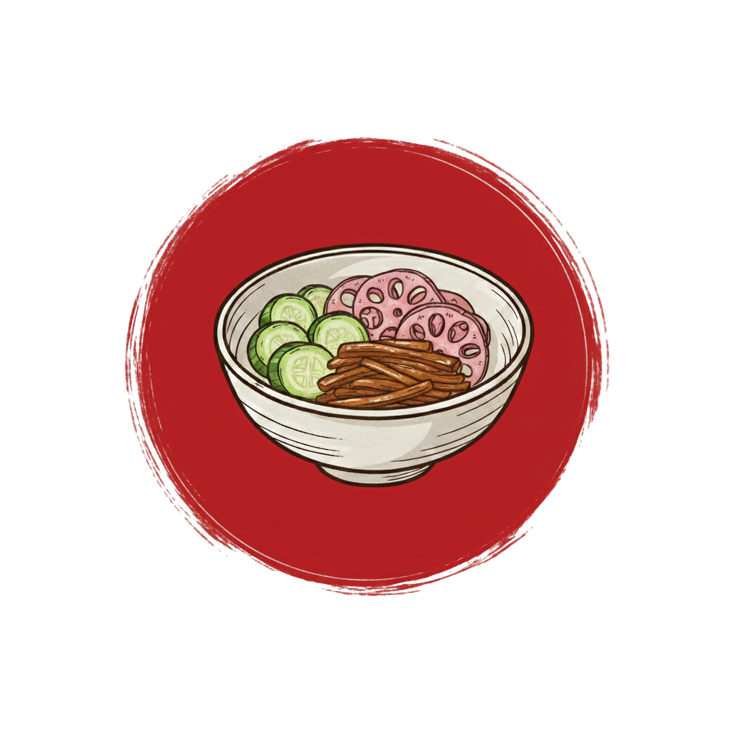 Tsukemono — kom met ingelegde groente