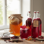 Kombucha met Hibiscus & Rozenbottel