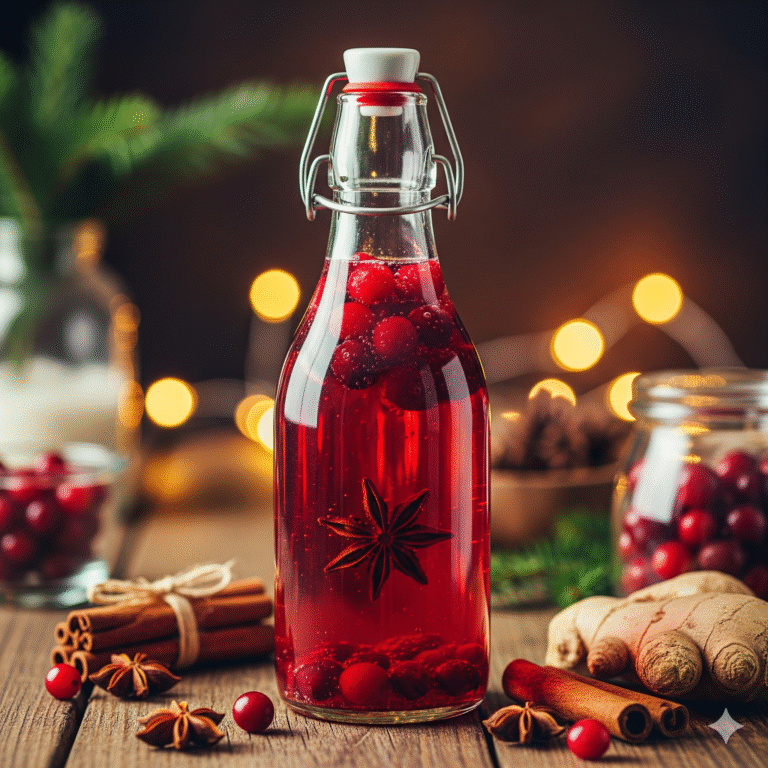 Winterse Gemberbier met Cranberry & Steranijs