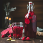 Waterkefir van Rode Biet & Framboos