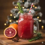 Tepache met bloedsinaasappel en rozemarijn, een kruidige en fruitige fermentatie op basis van ananas.