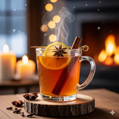Gemberbug basis voor een alcoholvrije Hot Toddy mocktail, verwarmend en goed voor de spijsvertering.