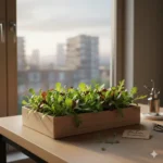 Verse pluksla binnen kweken op de vensterbank voor een constante oogst van malse blaadjes.