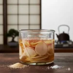 Satozuke basisrecept voor het conserveren van groenten en fruit in suiker volgens de Japanse methode.