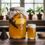 Smoky Pineapple Tepache, een gefermenteerde ananasdrank met een verrassende rokerige smaakdimensie.