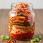 Traditionele Koreaanse Kimchi en een seizoensgebonden variant met pompoen en kweepeer, barstensvol rode chilipeper en actieve pro-biotica.