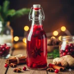 Ambachtelijk winterse gemberbier gefermenteerd met cranberry en steranijs voor een dieprode kleur en kruidige smaak.